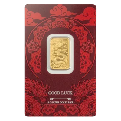 5g Pure Gold Bar – Good Luck Yellow Dragon