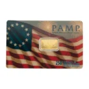 PAMP 2.5 Gram 250th Anniversary of the USA Gold bar