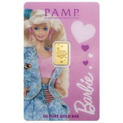 PAMP Barbie Gold Bar 1 G - Suisse (999.9)