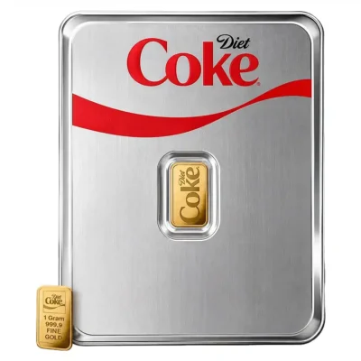 PAMP Diet Coke 1g Gold Bar