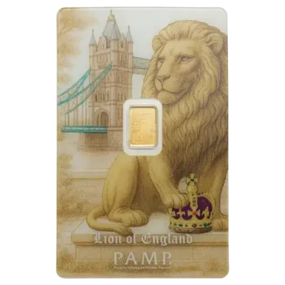 PAMP Lion of England 0.5g Gold Bar