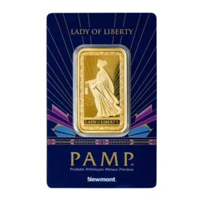 PAMP Newmont Lady of Liberty Gold Minted Bar 1oz