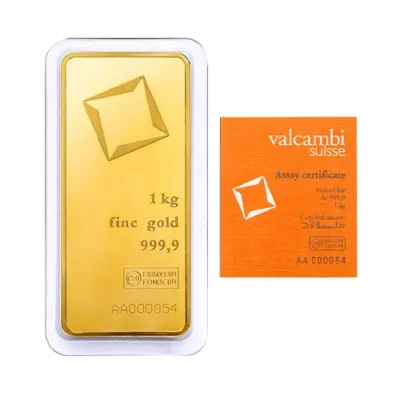 Valcambi Suisse 1 KG Gold Bar